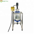 1L 5L 10L 50L 100L 200L Industrial Jacketed Double  Wall Glass Reactor with condenser China